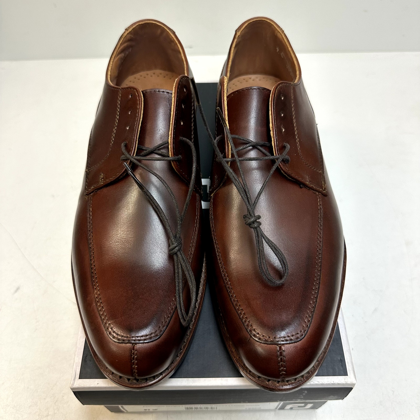 Nib Rancourt & Co. X Footjoy Split Toe Derby Dress Shoe Brown Calf 79206 9 C — image 8 of 8